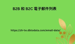 B2B 和 B2C 電子郵件列表